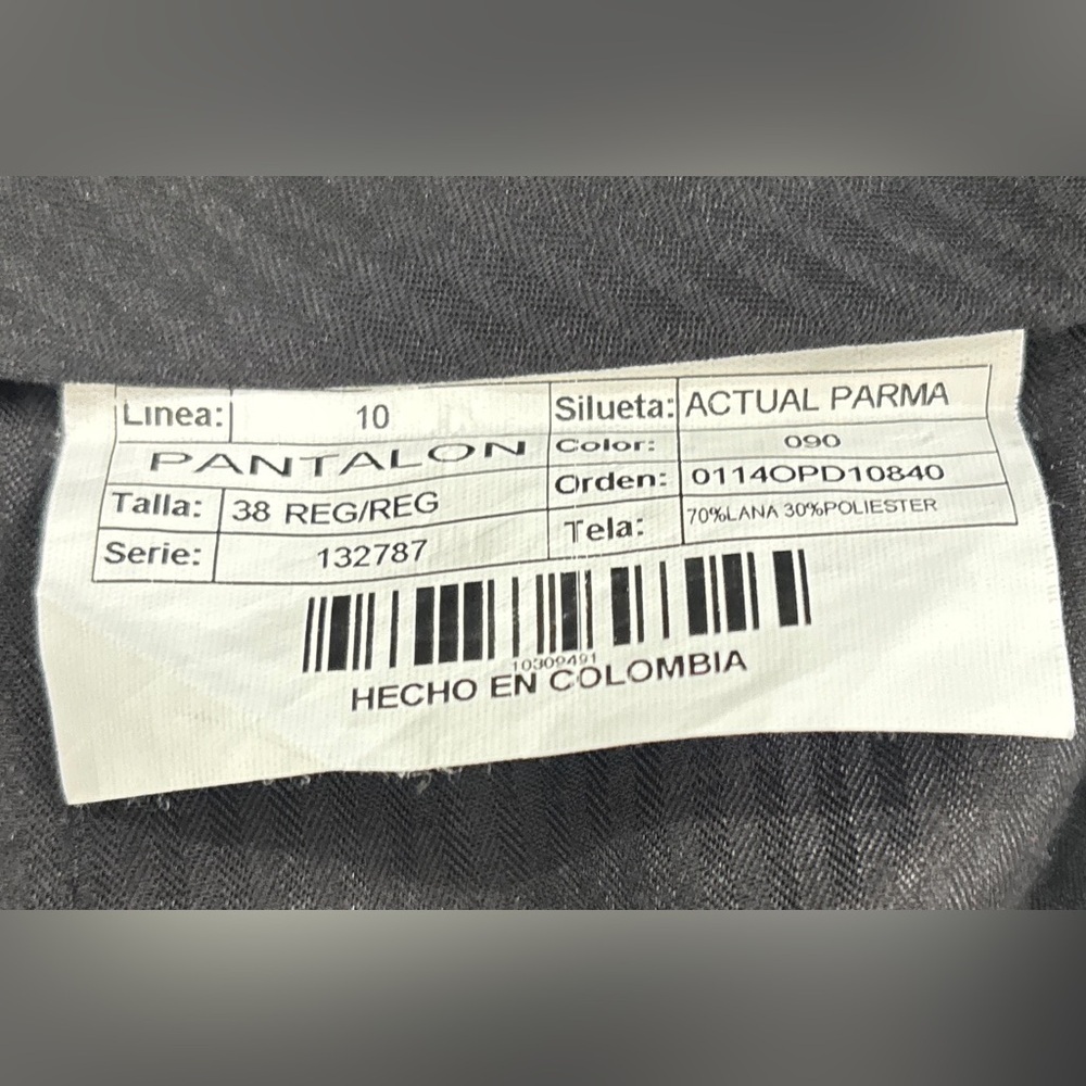 Men’s Dress Pants 38R –Navy Pinstripe –Wool Blend| NWOT| Arturo Calle Black Line - Picture 8 of 10